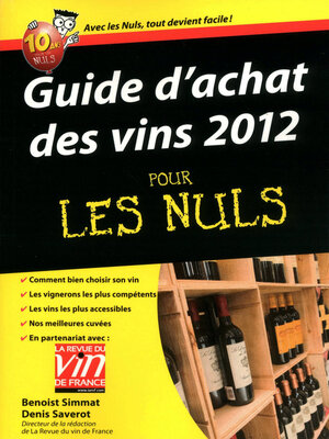 cover image of Guide d'achat des vins 2012 Pour les Nuls